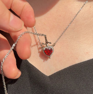 Heart & Sword Necklace (Free Shipping🚚)