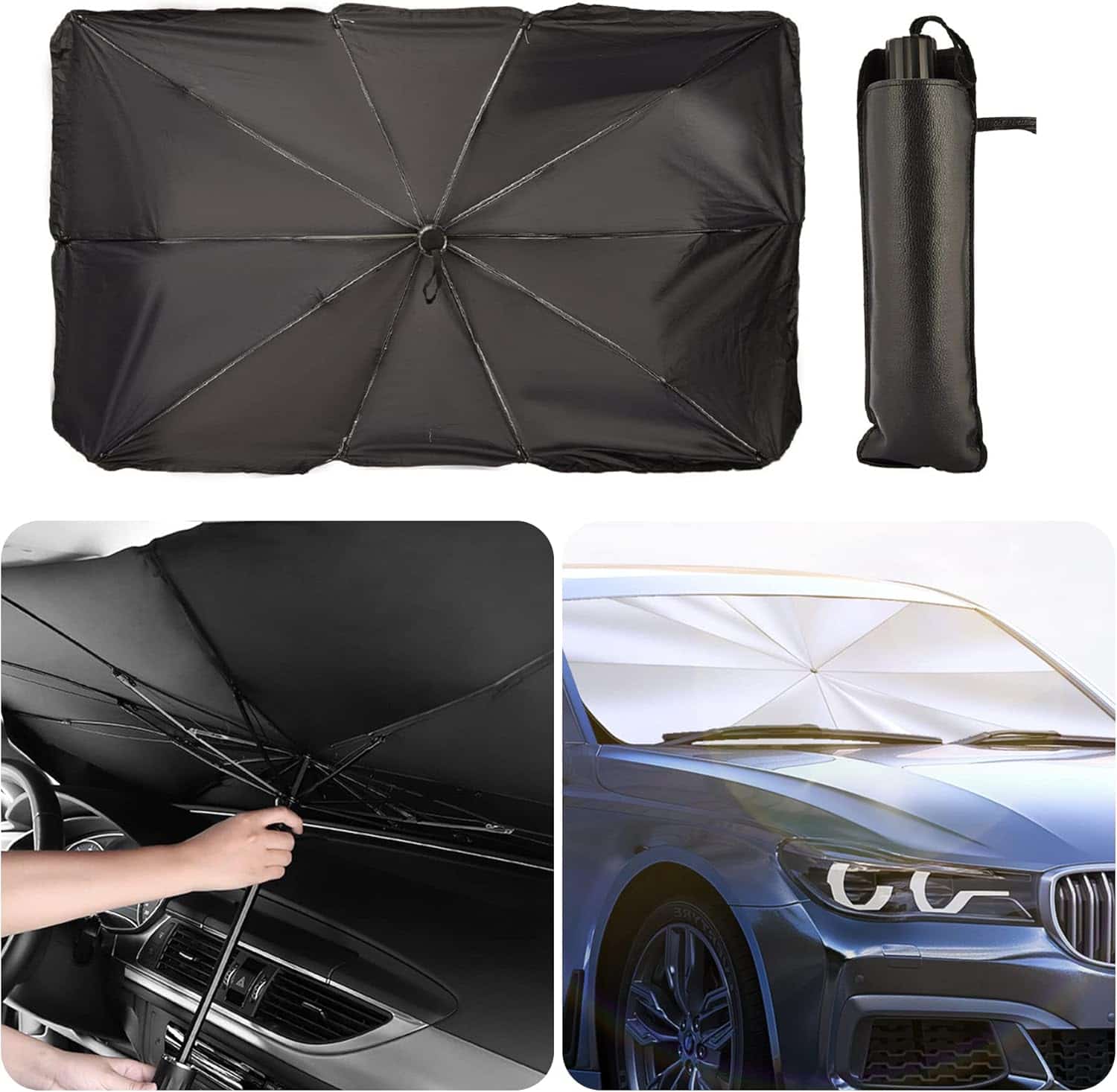 Car Sun Shade Protector Umbrella Style