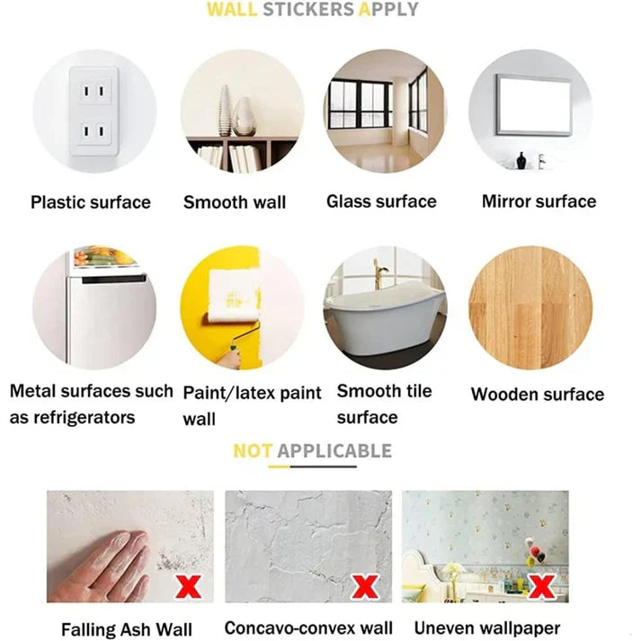 3D Large Vase Wall Sticker – Floral Design