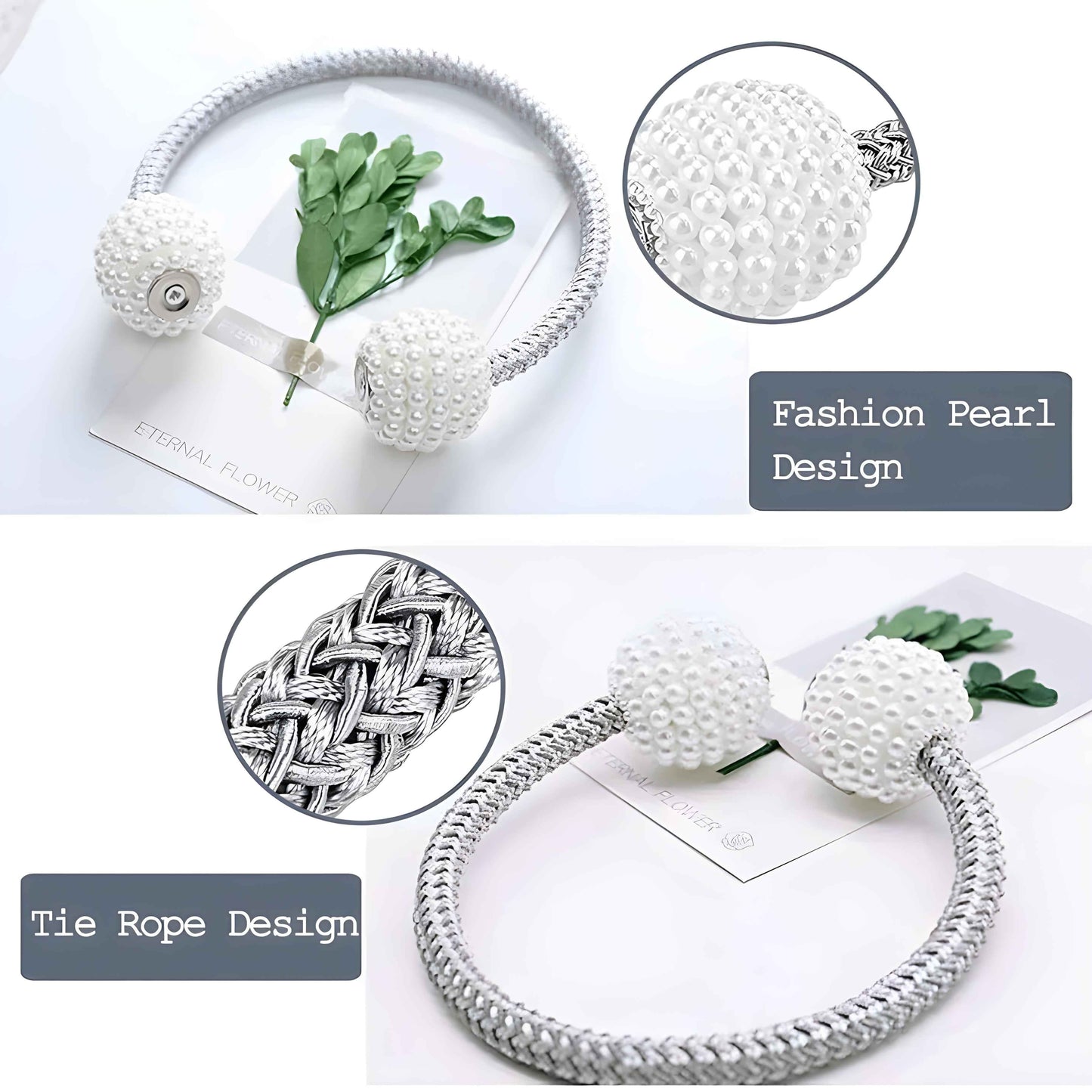 Magnetic Pearl Curtain Tiebacks (Free Shipping🚚)