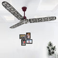Waterproof & Dustproof Three Blade Grey Ceiling Fan Cover (Imported)