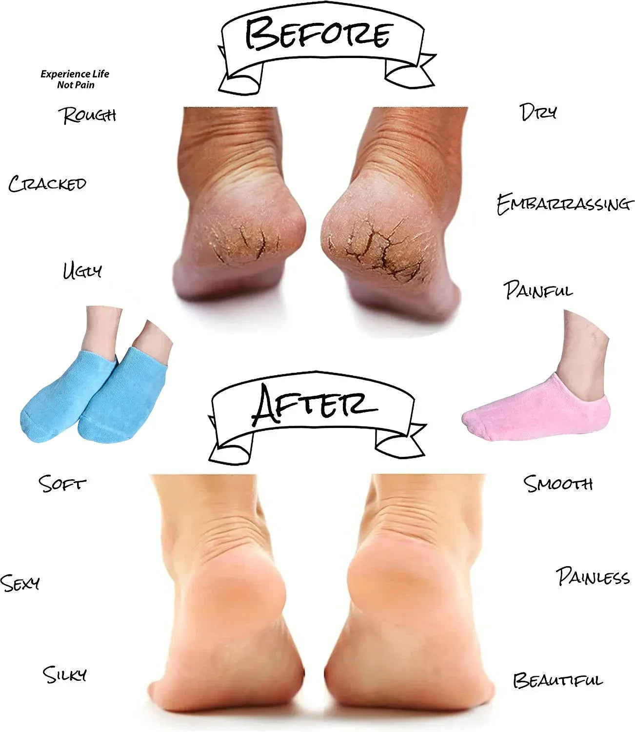 Moisturizing Spa Gel Socks (Imported)