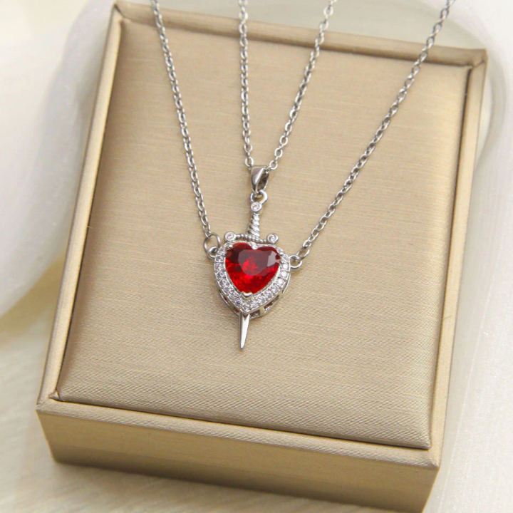 Heart & Sword Necklace (Free Shipping🚚)